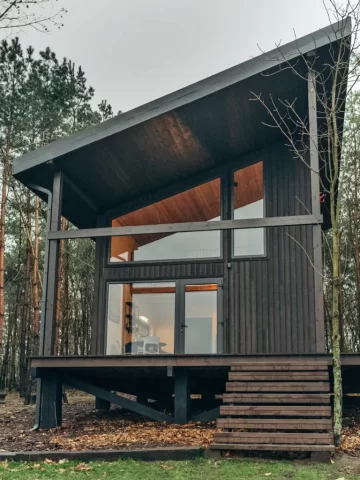 Elewacja Shou Sugi Ban - Degmeda, Modrzew - Sadłóżek